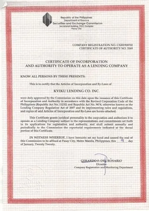 Kviku certificate